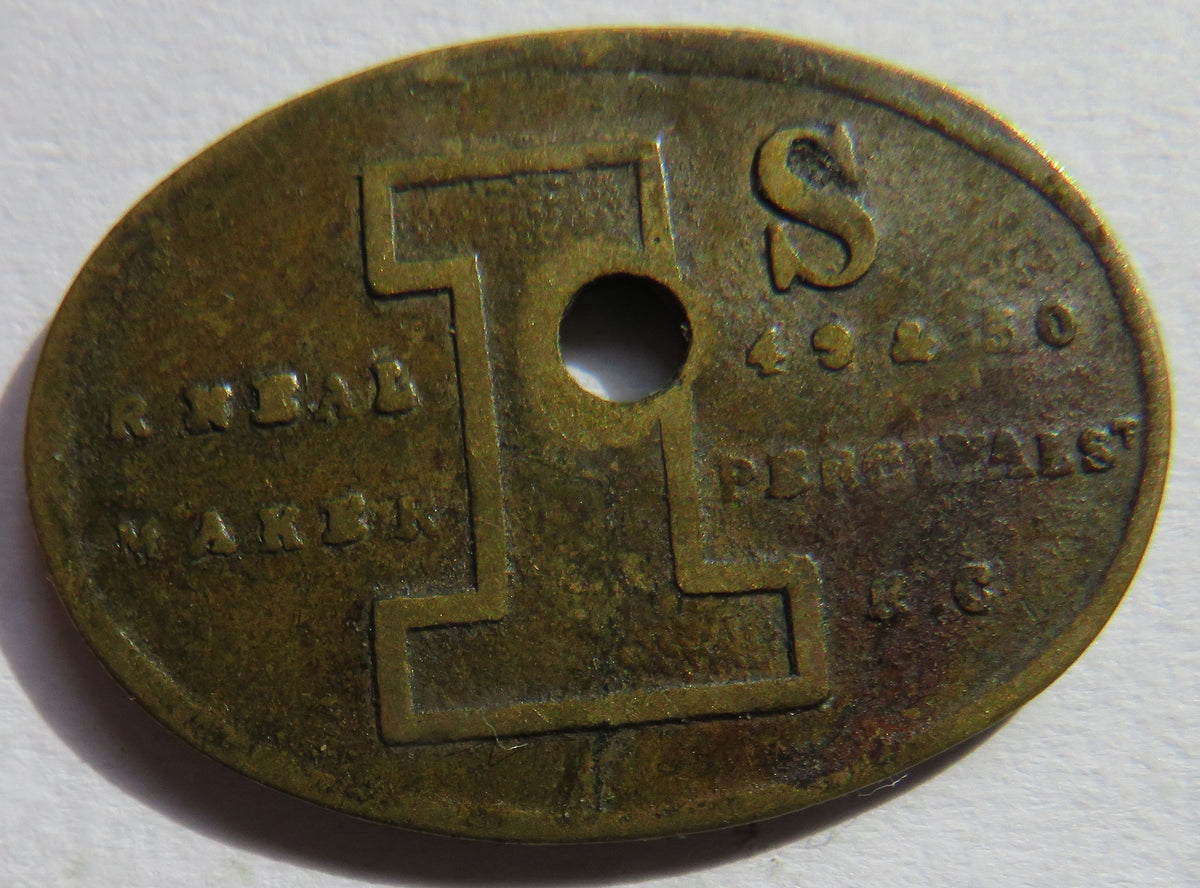 W.J. Soper Spitalfields Market One Shilling Token