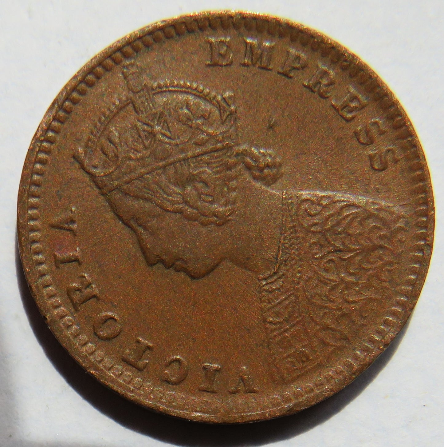 1899 Queen Victoria India 1/12 Anna Coin