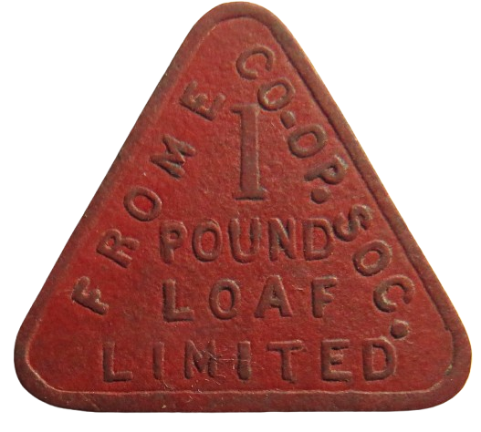 Frome Cooperative Society 1 Pound Loaf Vintage Token