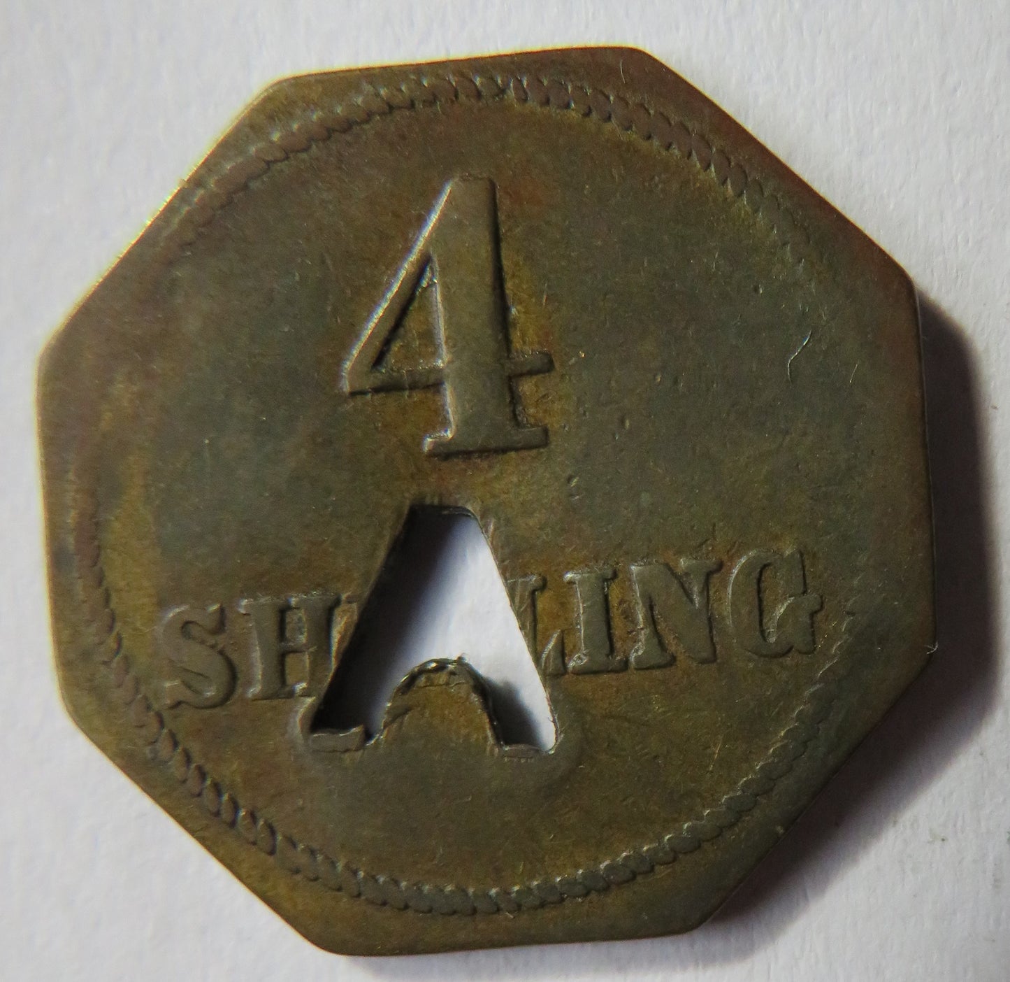 H. Arnold Spitalfields 4 Shilling Token