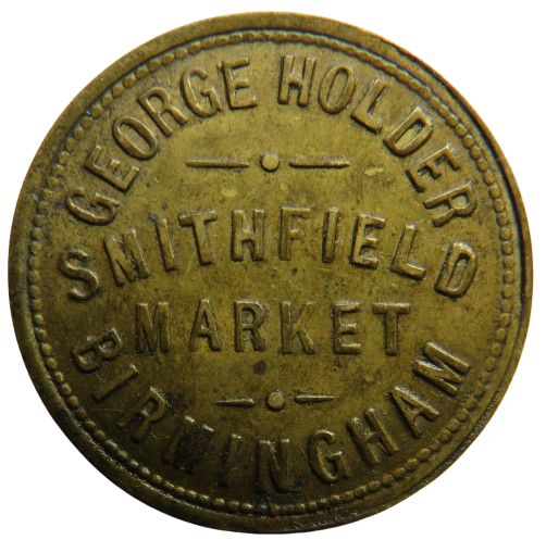 George Holder Smithfield Market Birmingham 1 Shilling Token