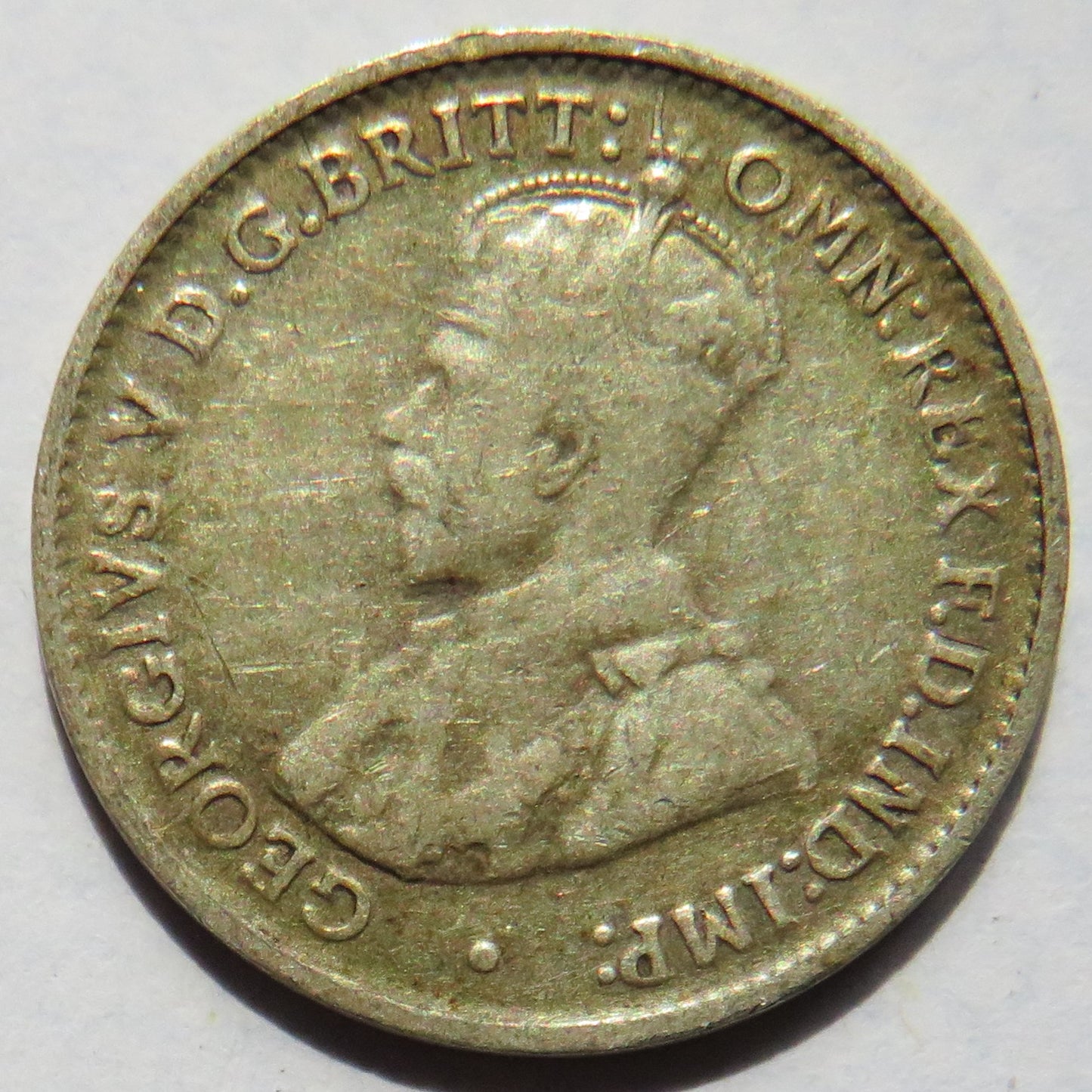 1925 King George V Australia Silver Threepence Coin