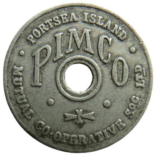 PIMCO 1 Pint Milk Vintage Token Portsea Island Mutual Co-operative Society