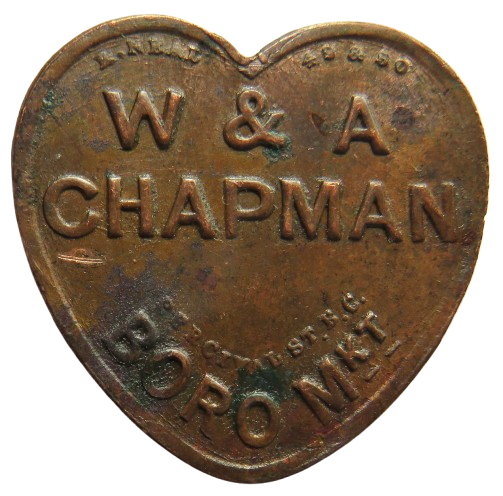 W & A Chapman Boro Market 4 Shilling Token