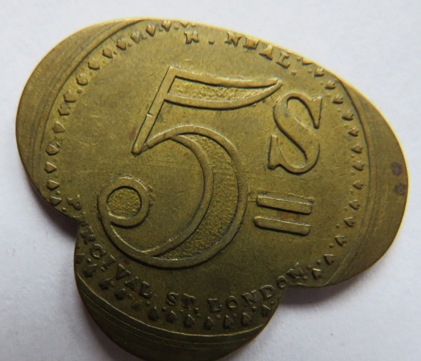 Kemsley & Kemsley 1924 Great Wakering 5 Shilling Token