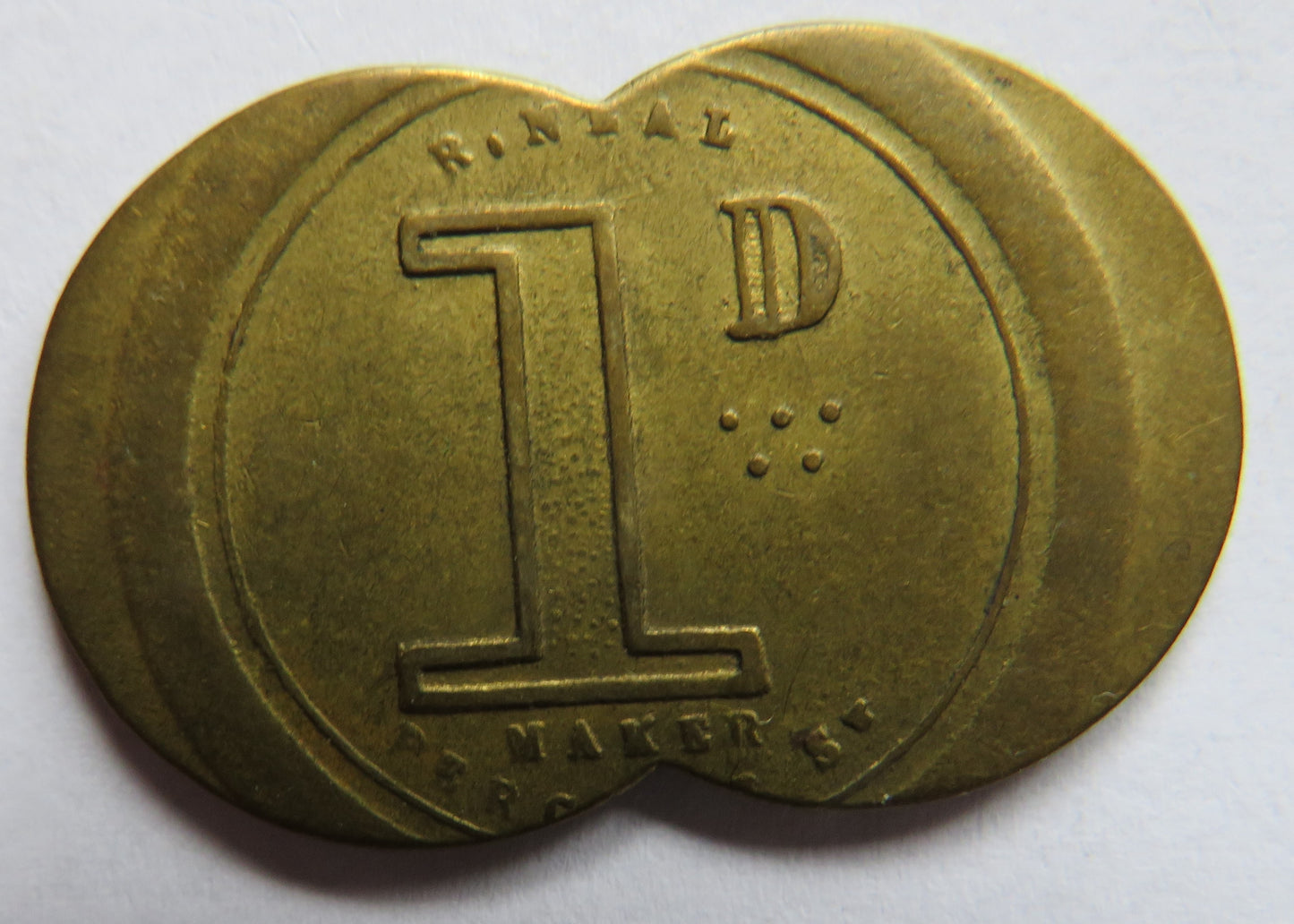 Kemsley & Kemsley 1924 Great Wakering 1d Token
