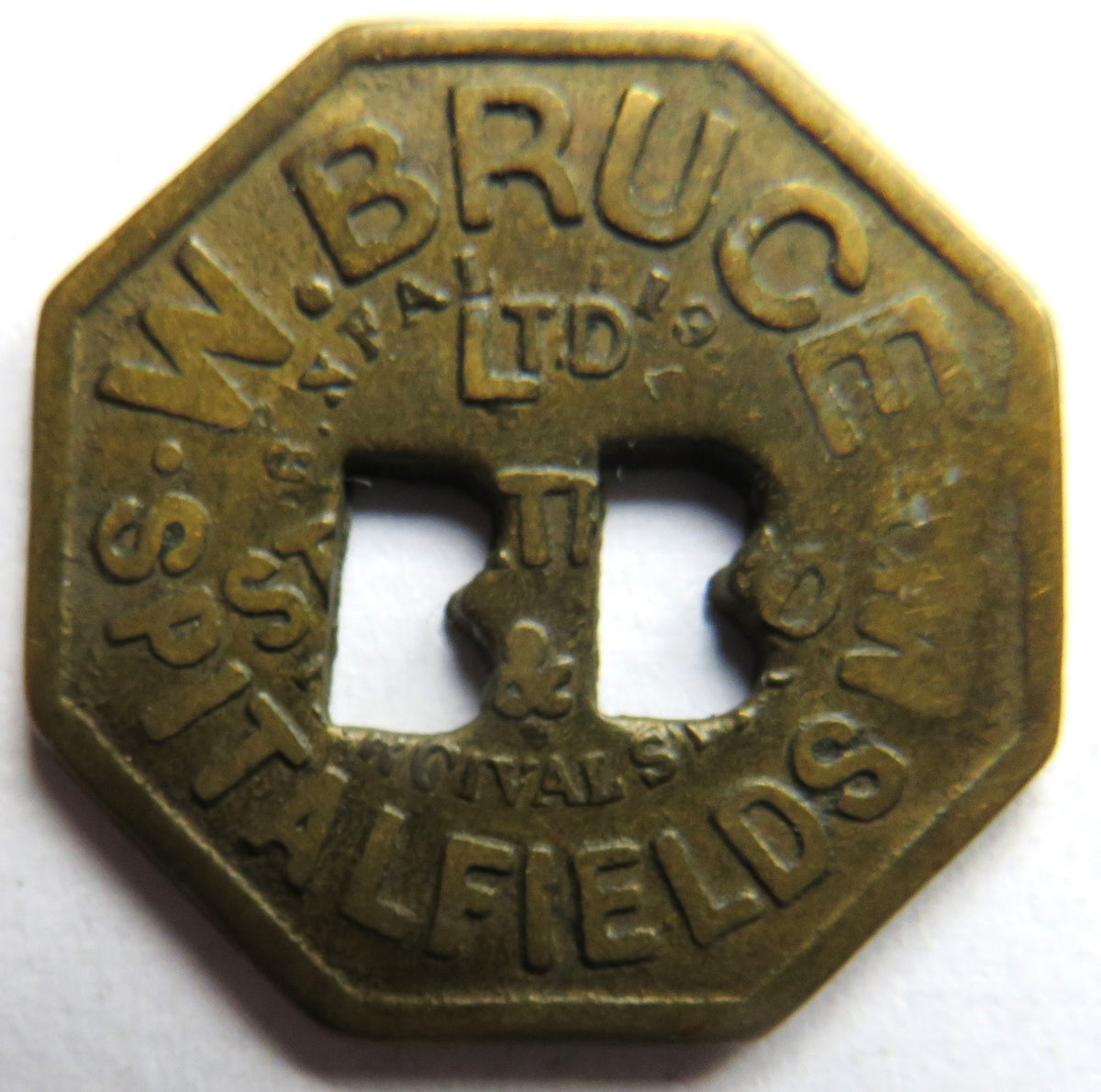 W. Bruce Spitalfields Market 4 Shillings Token