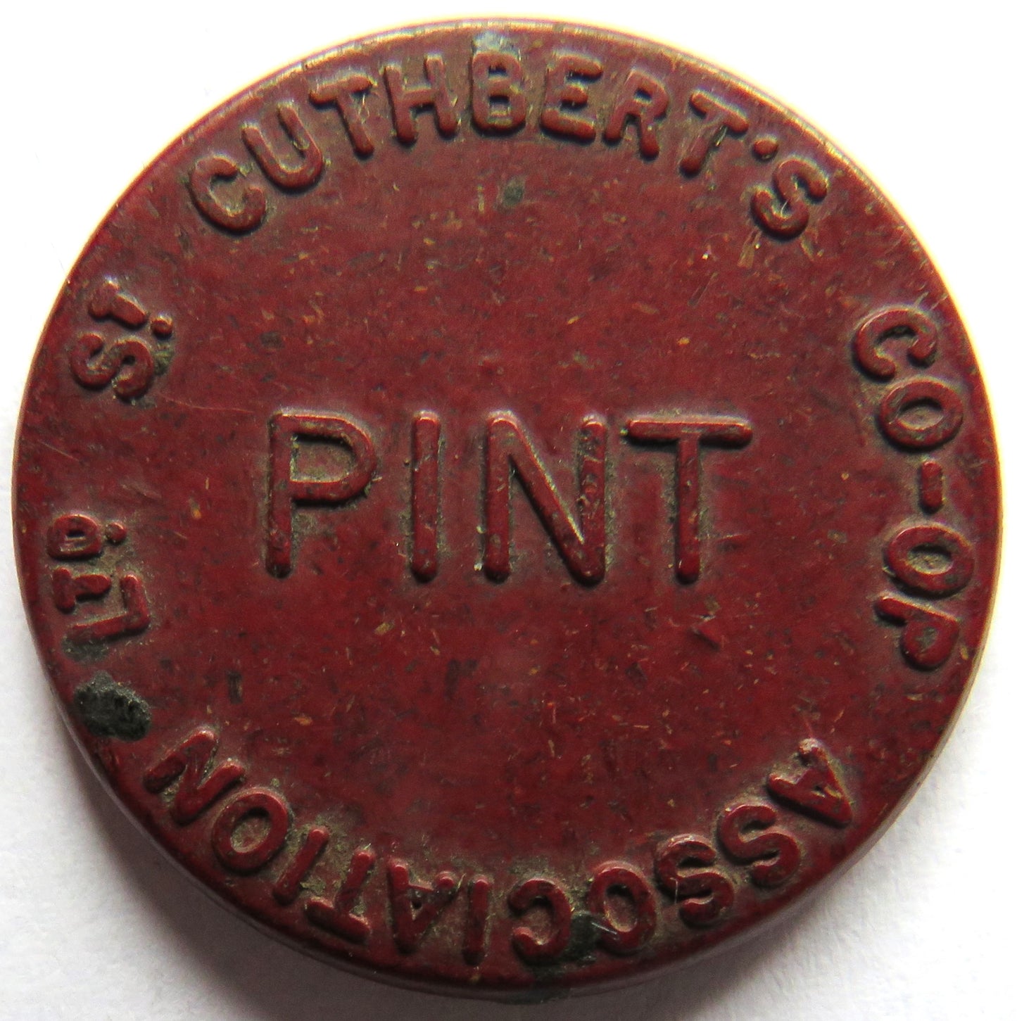 St Cuthbert's Co-Operative Association Pint Token