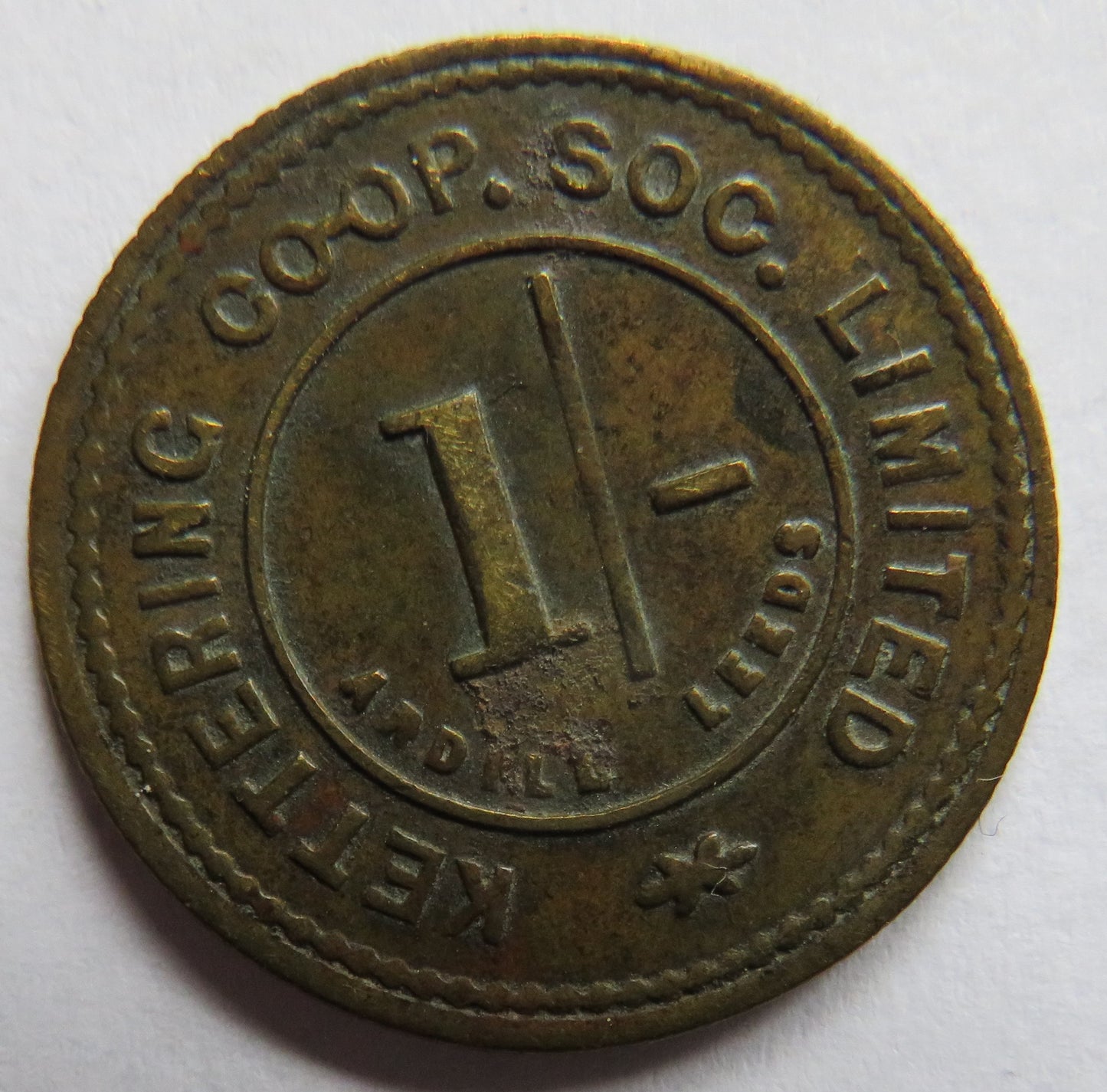 Kettering Co-Operative Society Limited 1/- Token