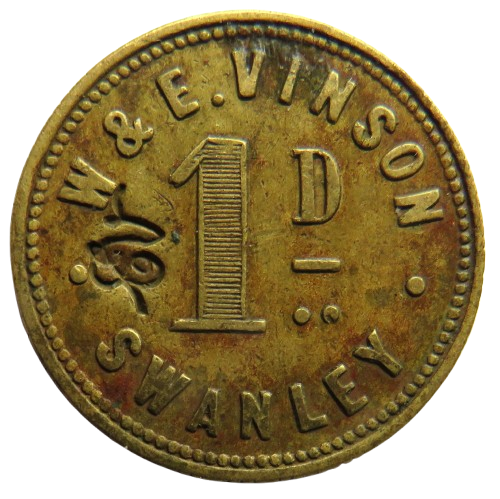 W & E Vinson Swanley Vintage Token
