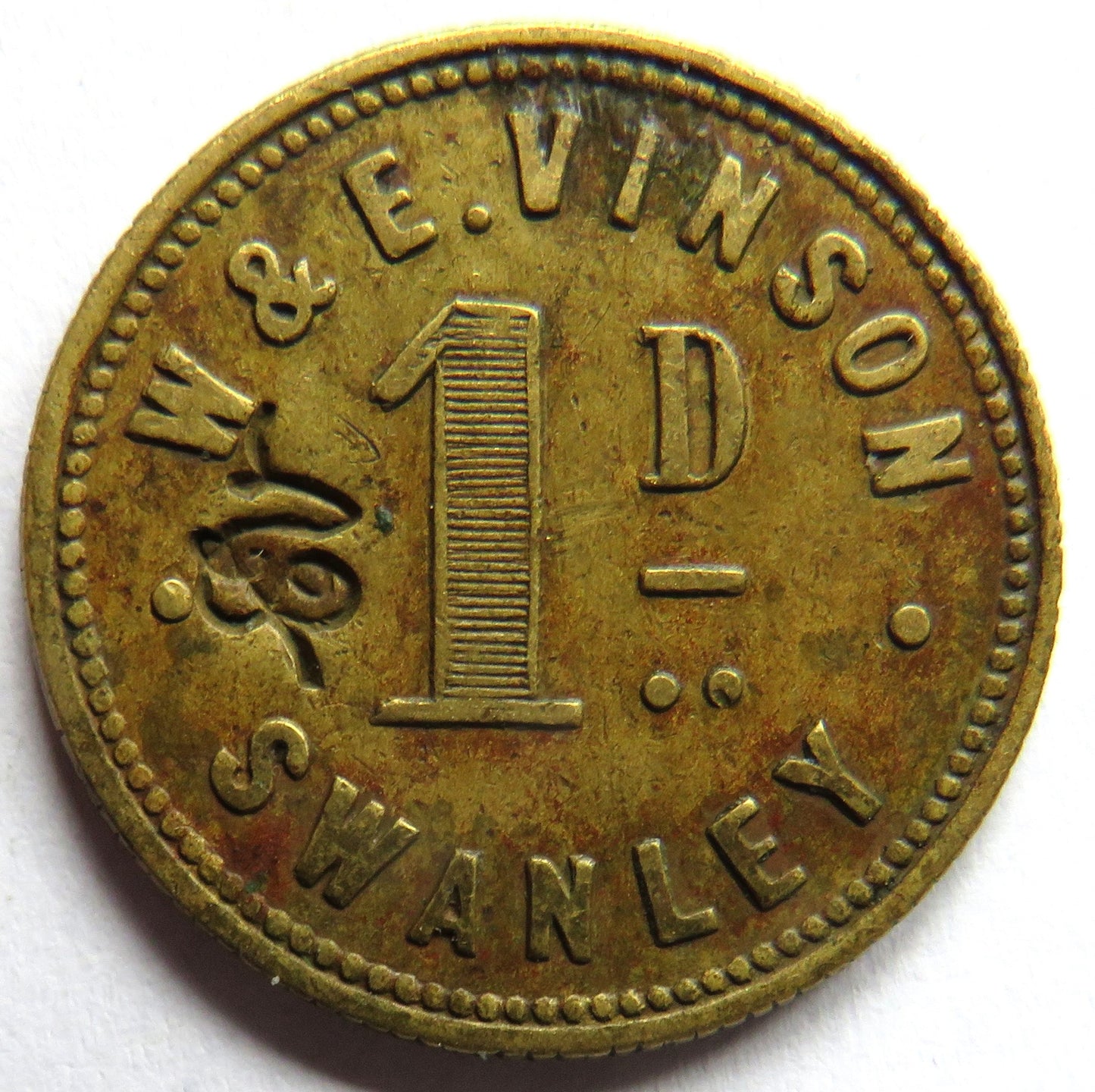 W & E Vinson Swanley Vintage Token