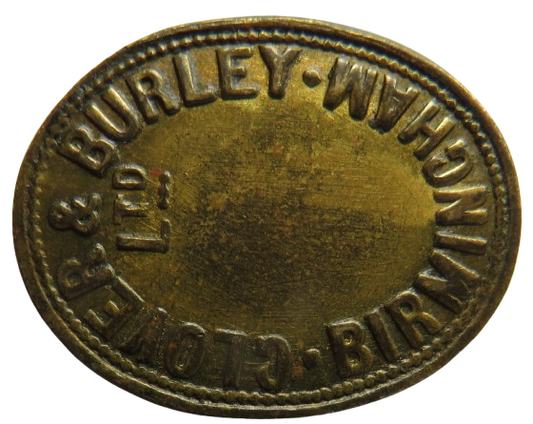 Clover & Burley Ltd Birmingham 3/- Token