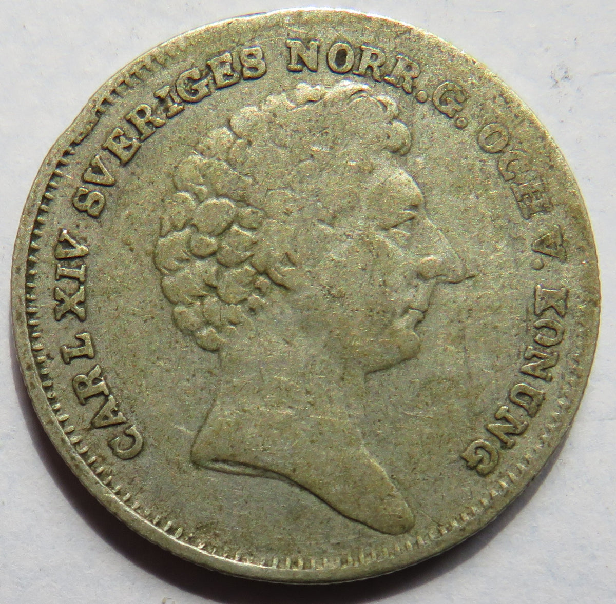 1832 Sweden 1/8 Riksdaler Coin image 2