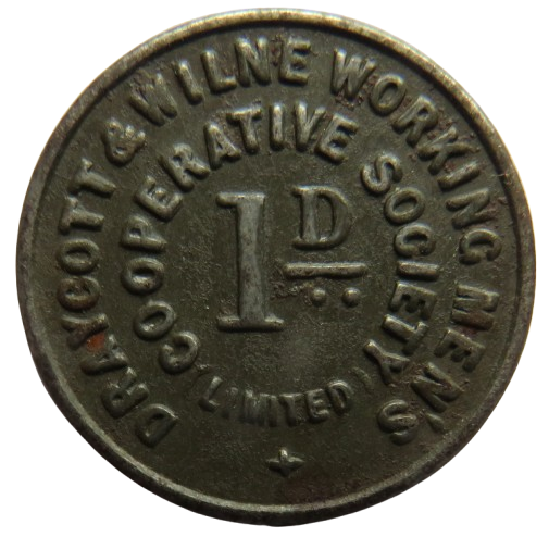 Draycott & Wilne Working Men's Co-Operative Society 1d Token
