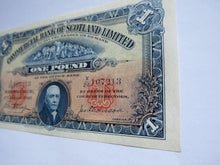 Load image into Gallery viewer, 1940 Commercial Bank of Scotland £1 One Pound Banknote In High Grade
