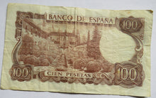 Load image into Gallery viewer, 1970 Spain 100 Pesetas Banknote
