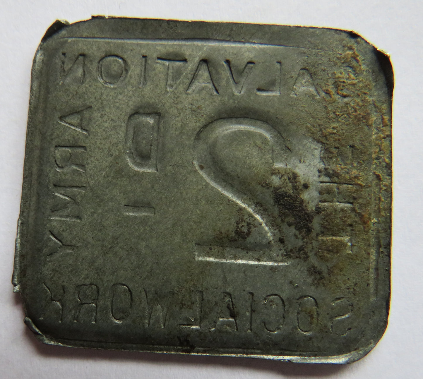 The Salvation Army Social Work Vintage 2d Token