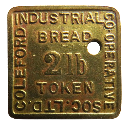 Coleford Industrial Co-Operative Society 2lb Bread Token