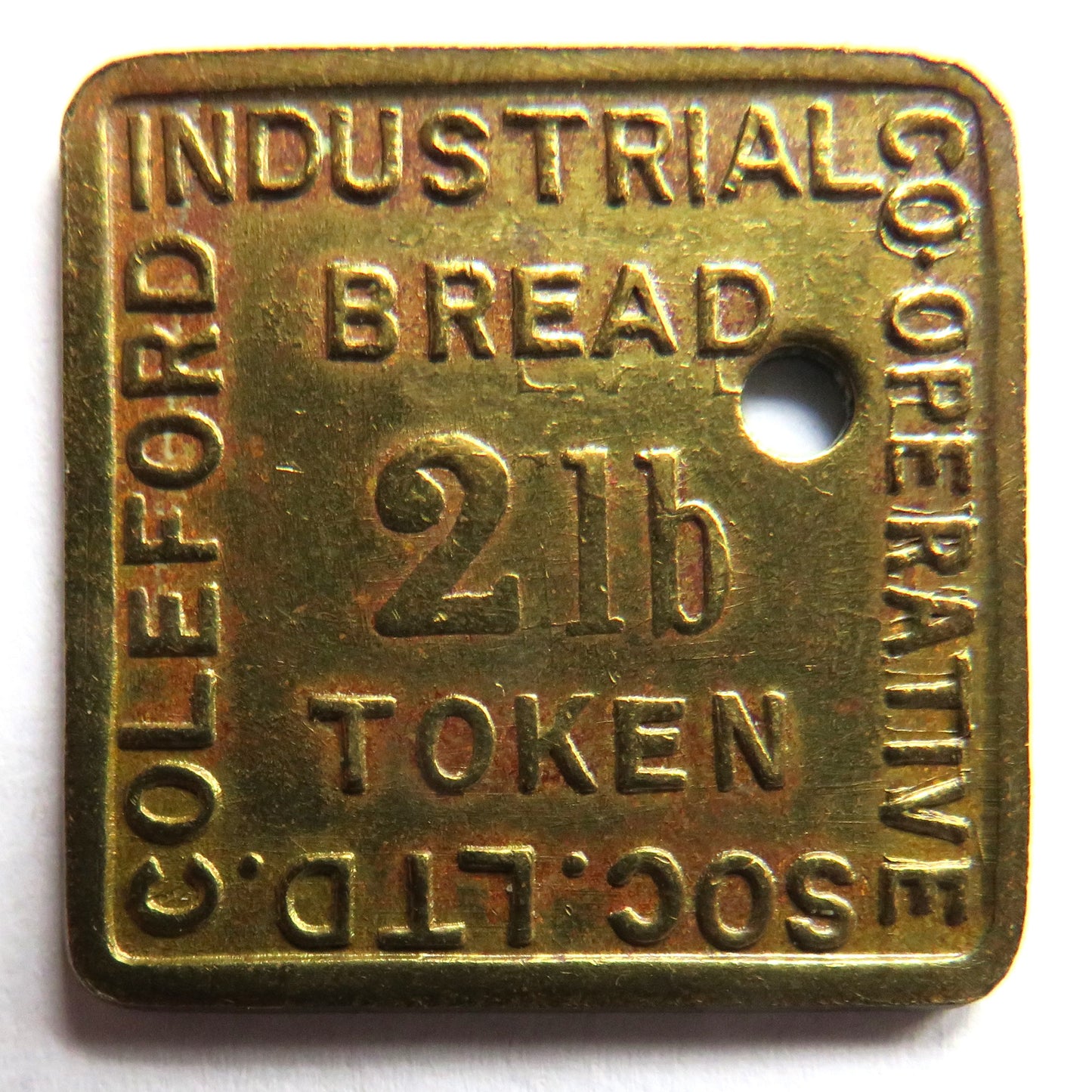 Coleford Industrial Co-Operative Society 2lb Bread Token