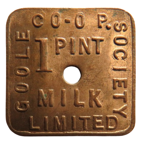 Goole Co-Operative Society 1 Pink Milk Token