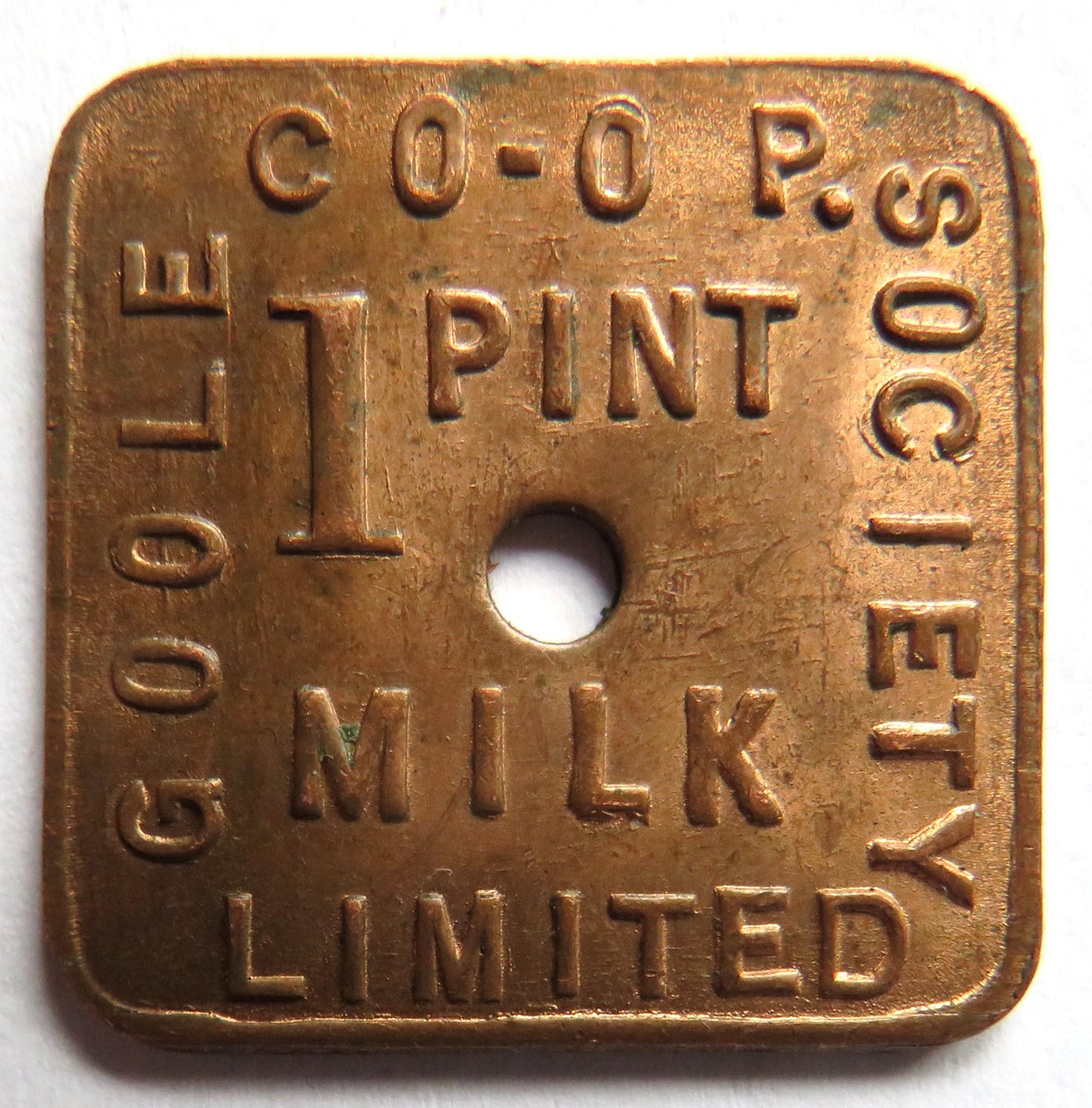 Goole Co-Operative Society 1 Pink Milk Token