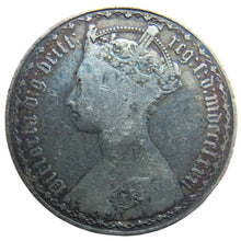 Load image into Gallery viewer, 1881 Queen Victoria Silver Gothic Florin Coin
