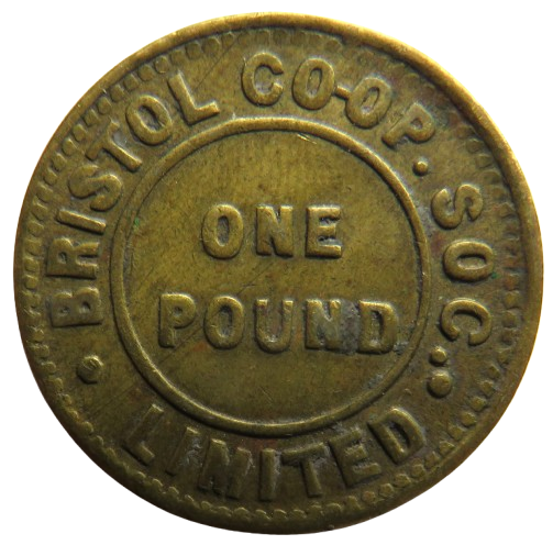 Bristol Co-Operative Society £1 One Pound Token