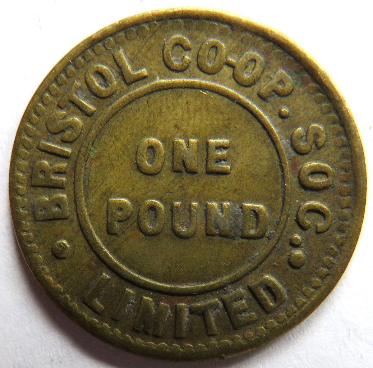 Bristol Co-Operative Society £1 One Pound Token