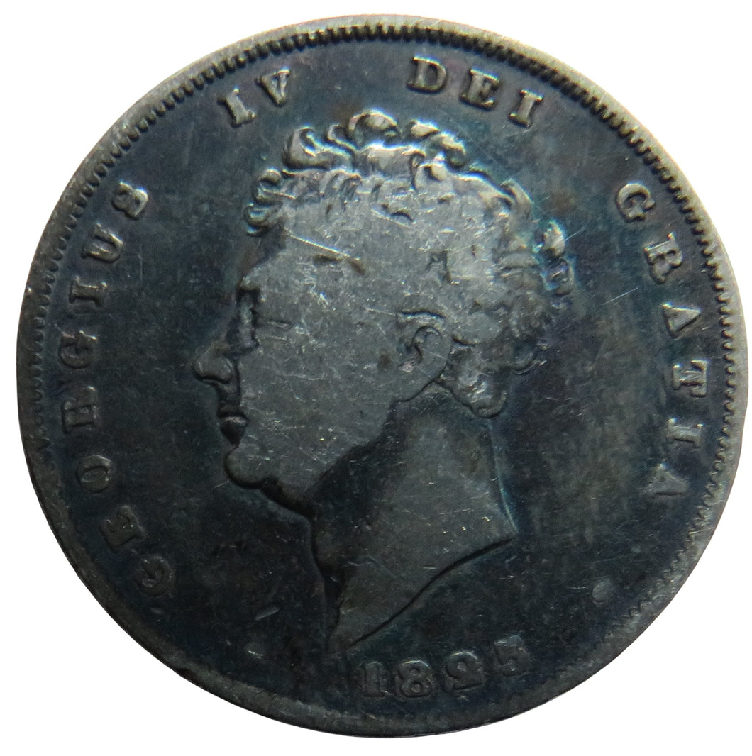 1825 King George IV Silver Shilling Coin - Great Britain