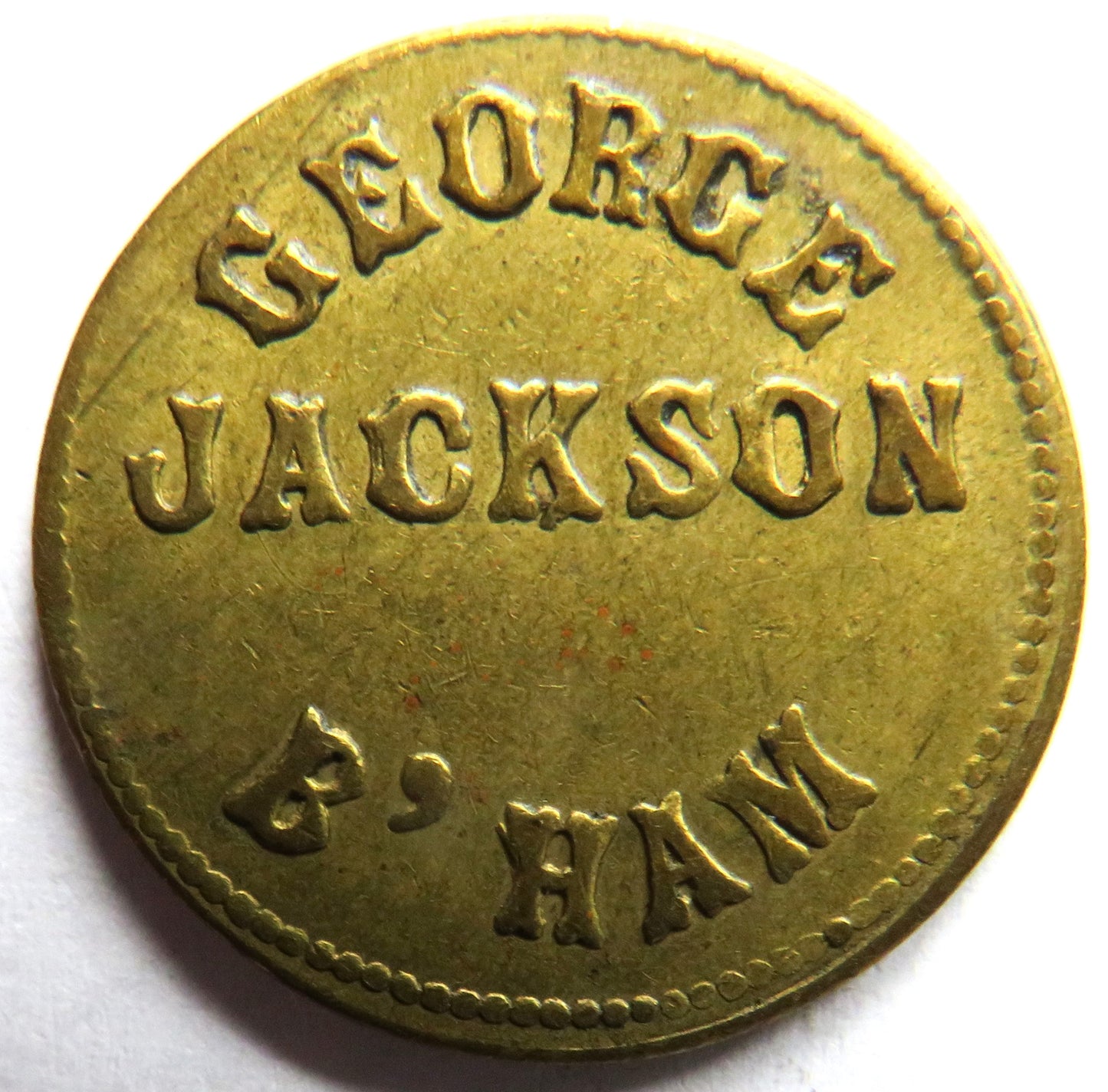 George Jackson Birmingham Vintage 1/- Token