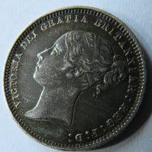 Load image into Gallery viewer, 1872 Queen Victoria Young Head Silver Sixpence Coin In High Grade
