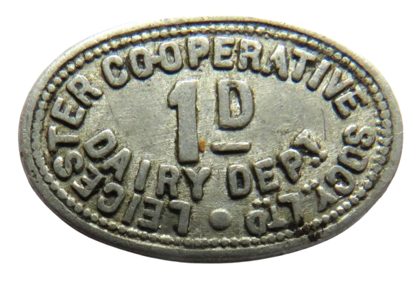 Leicester Cooperative Society Ltd Dairy Department 1d Token