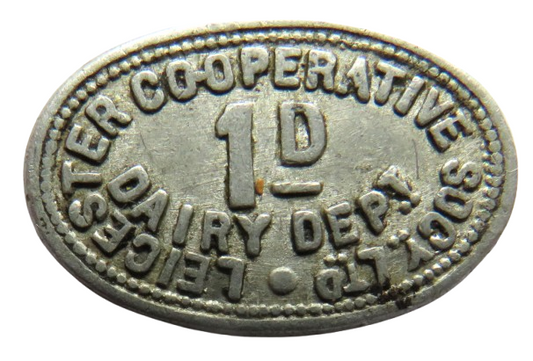 Leicester Cooperative Society Ltd Dairy Department 1d Token