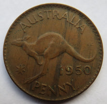 Load image into Gallery viewer, 1950 King George VI Australia One Penny Coin
