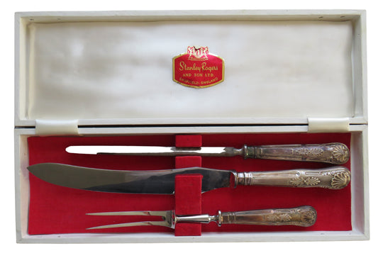 Vintage Carving Set By Stanley Rogers & Son Ltd Sheffield