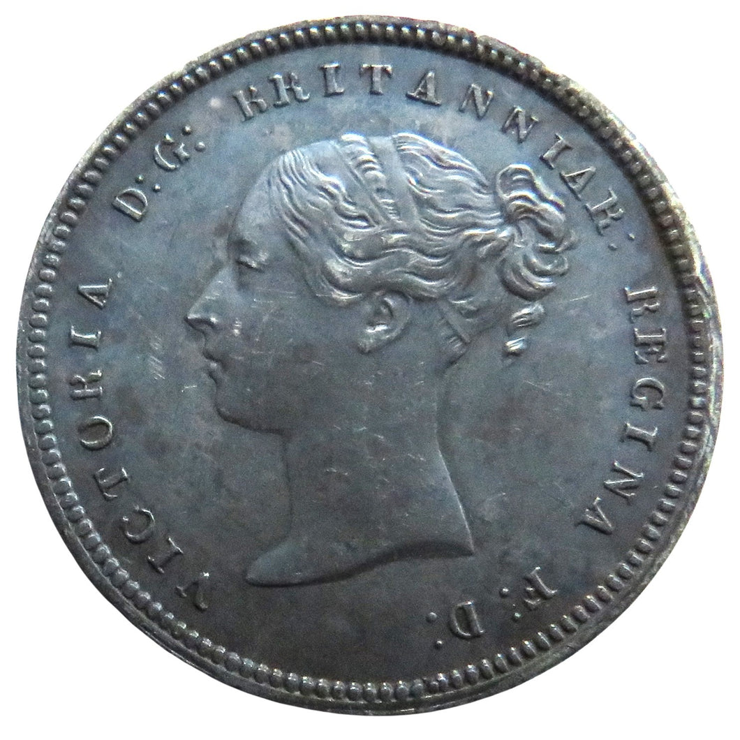 1849 Queen Victoria Maundy Fourpence Coin