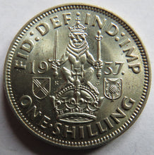 Load image into Gallery viewer, 1937 King George VI (Scottish) Shilling Coin In High Grade
