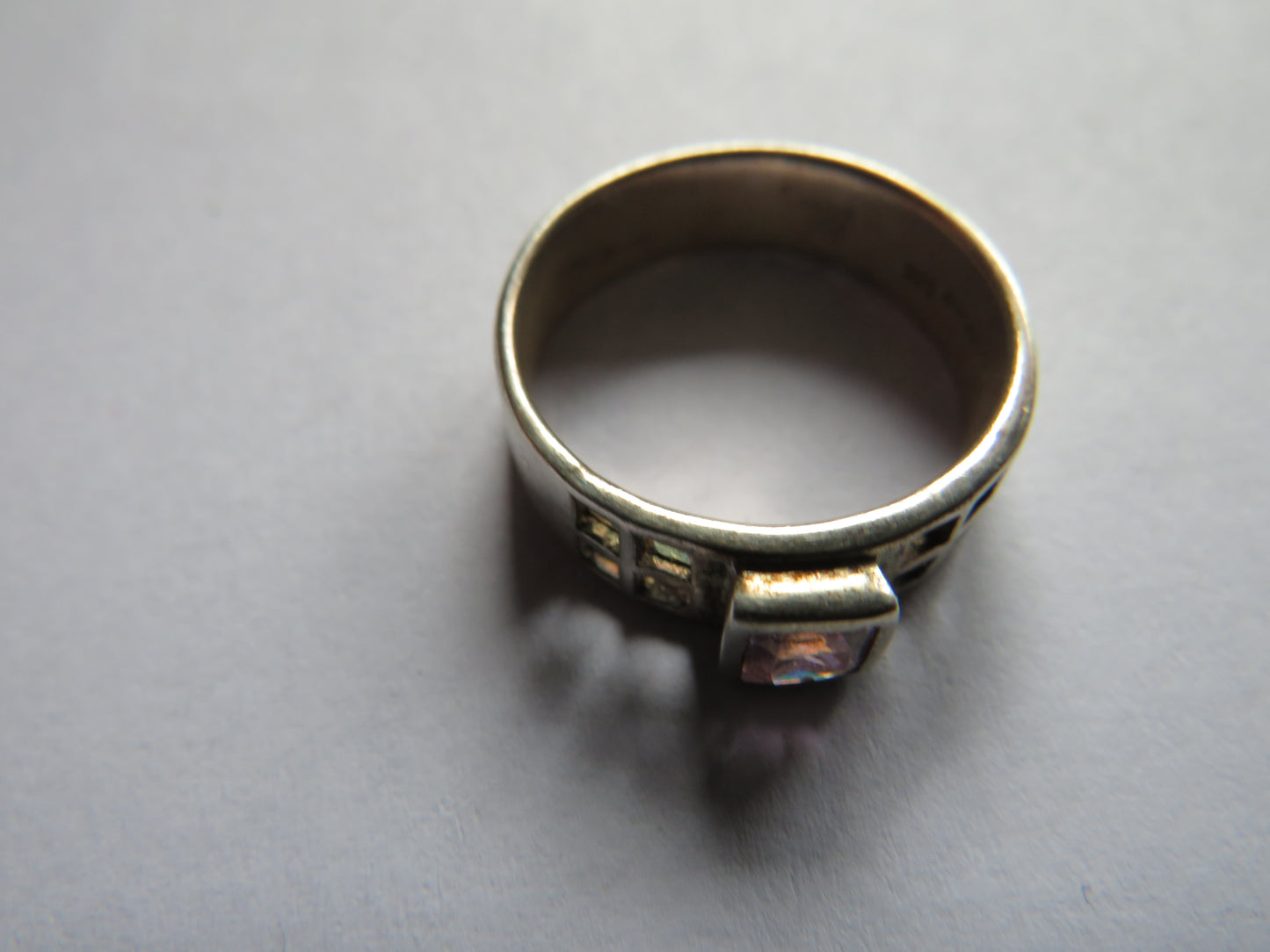 Sterling Silver Ladies Ring In Mackintosh Style By Kit Heath - UK Size O