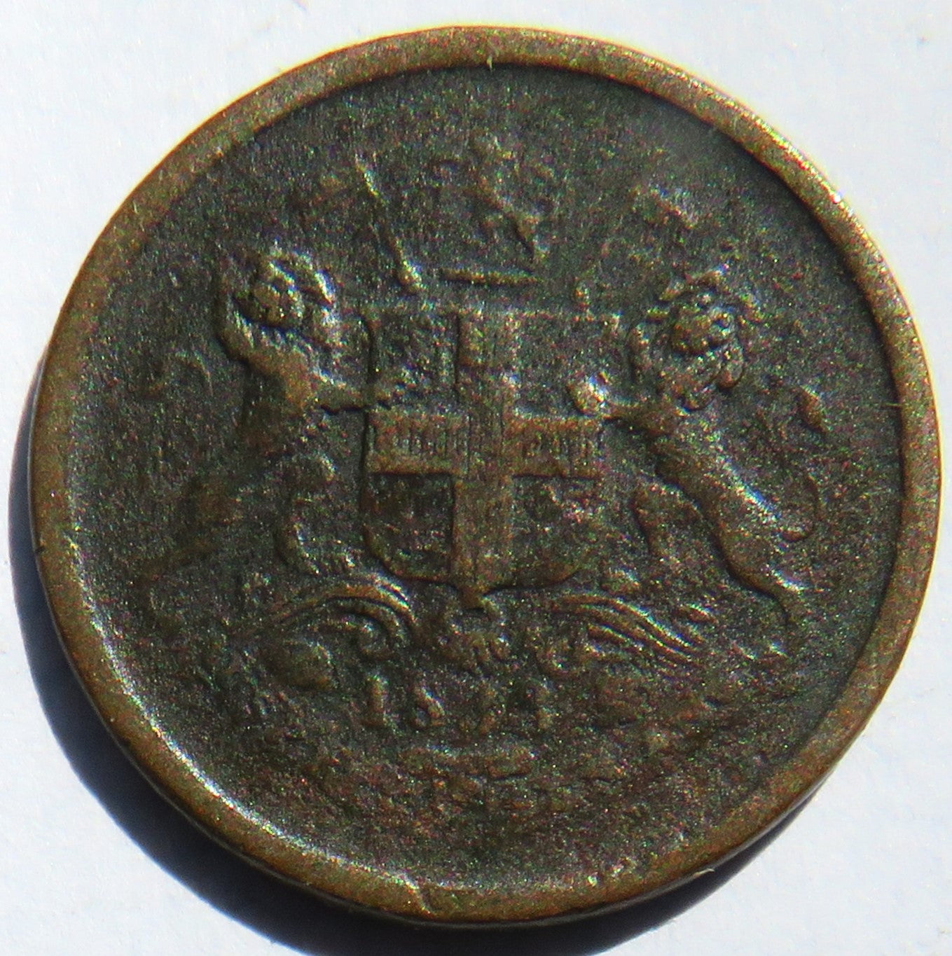 1833 India Bombay Presidency Pie Coin