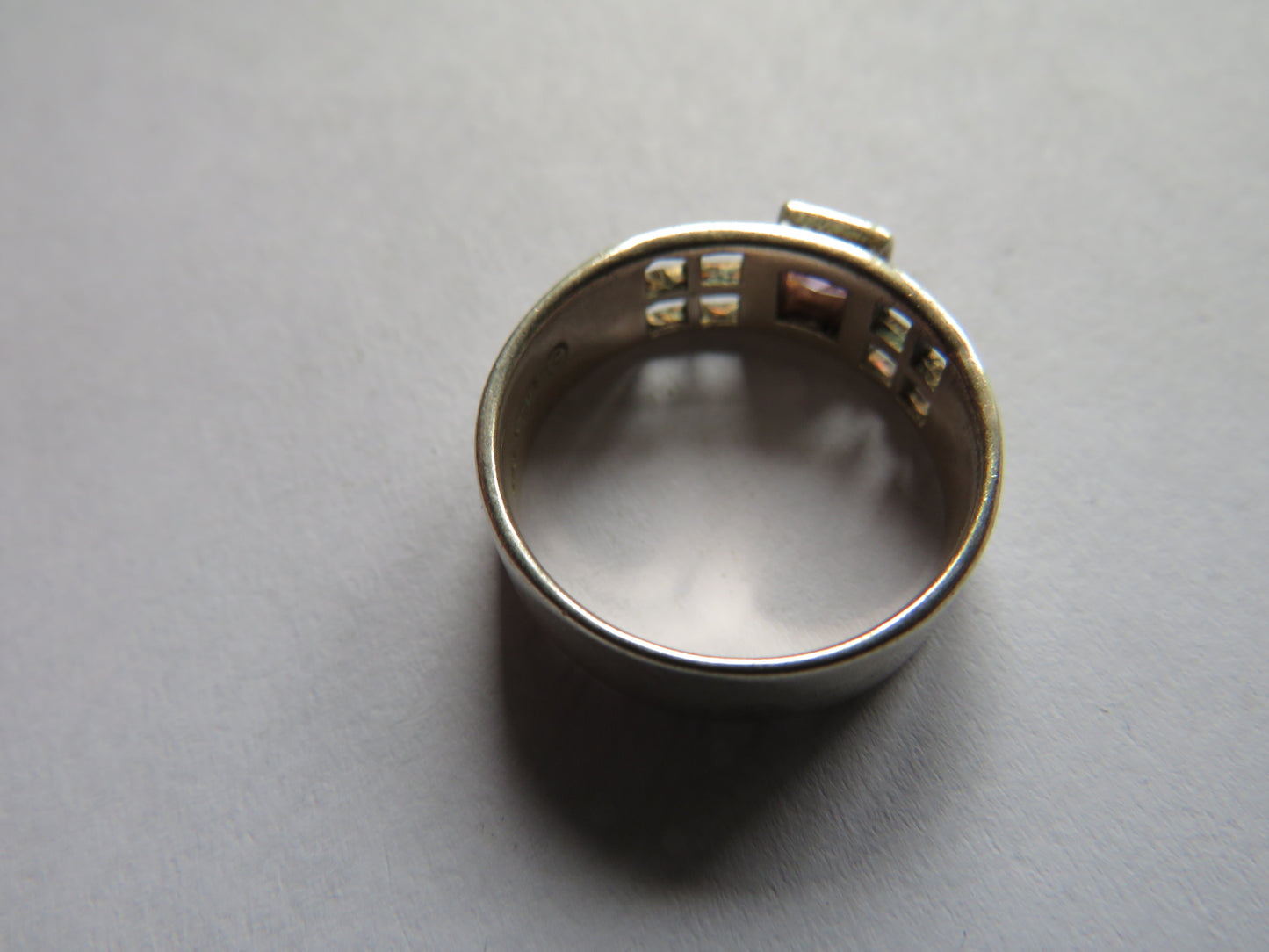 Sterling Silver Ladies Ring In Mackintosh Style By Kit Heath - UK Size O