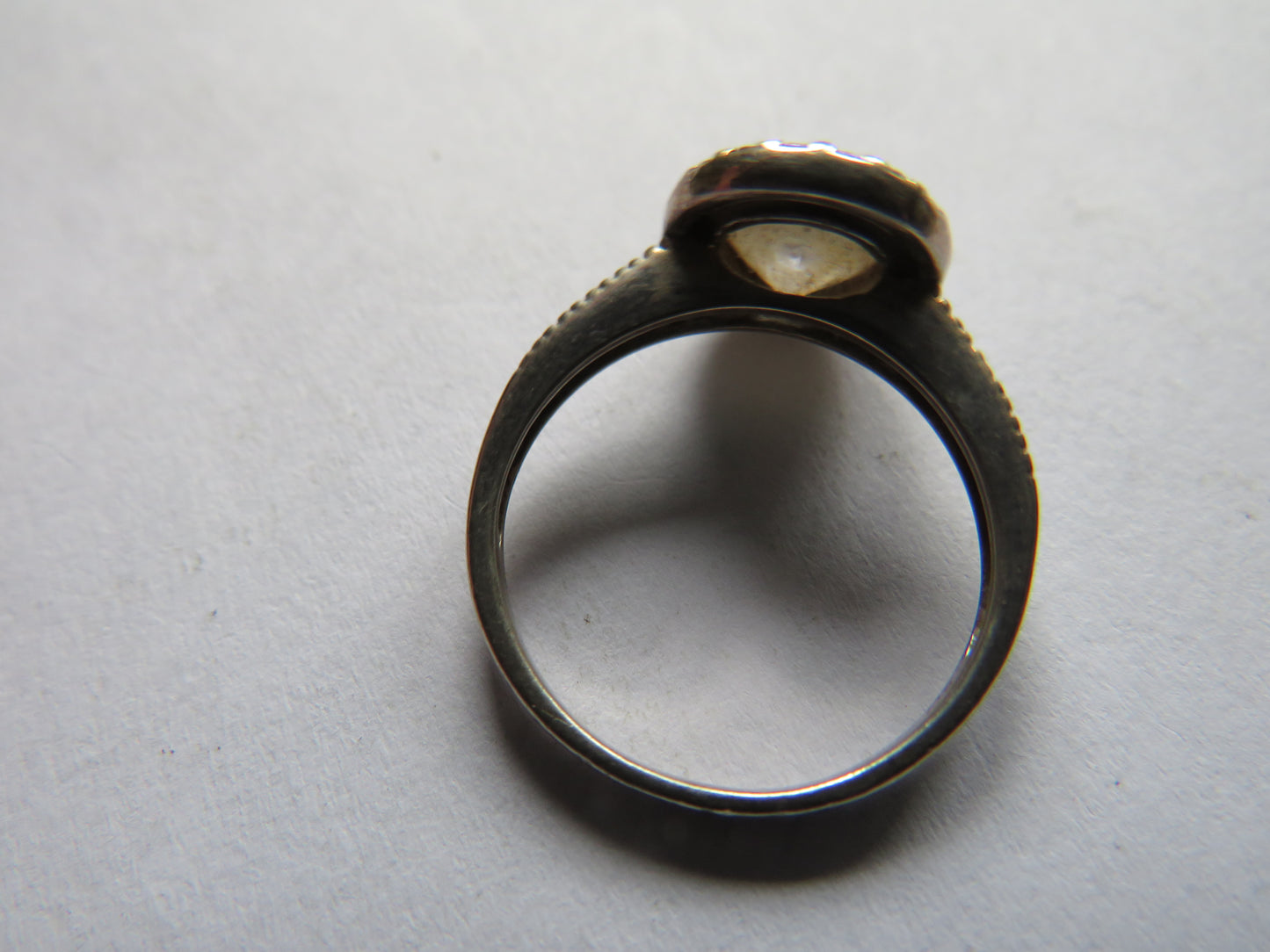 Stylish Ladies Sterling Silver & CZ Ring - UK Size M