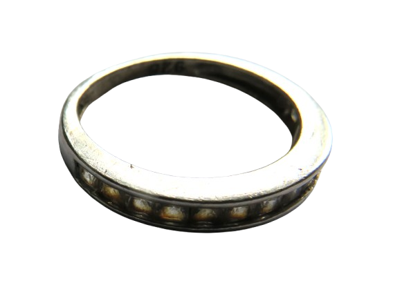 Ladies Sterling Silver & CZ Ring - UK Size K & 1/2