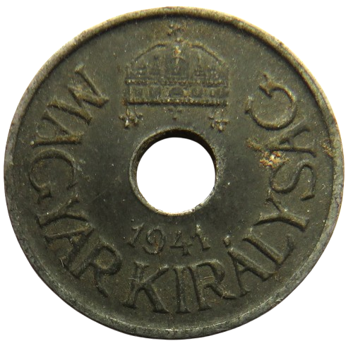 1941 Hungary 20 Filler Coin