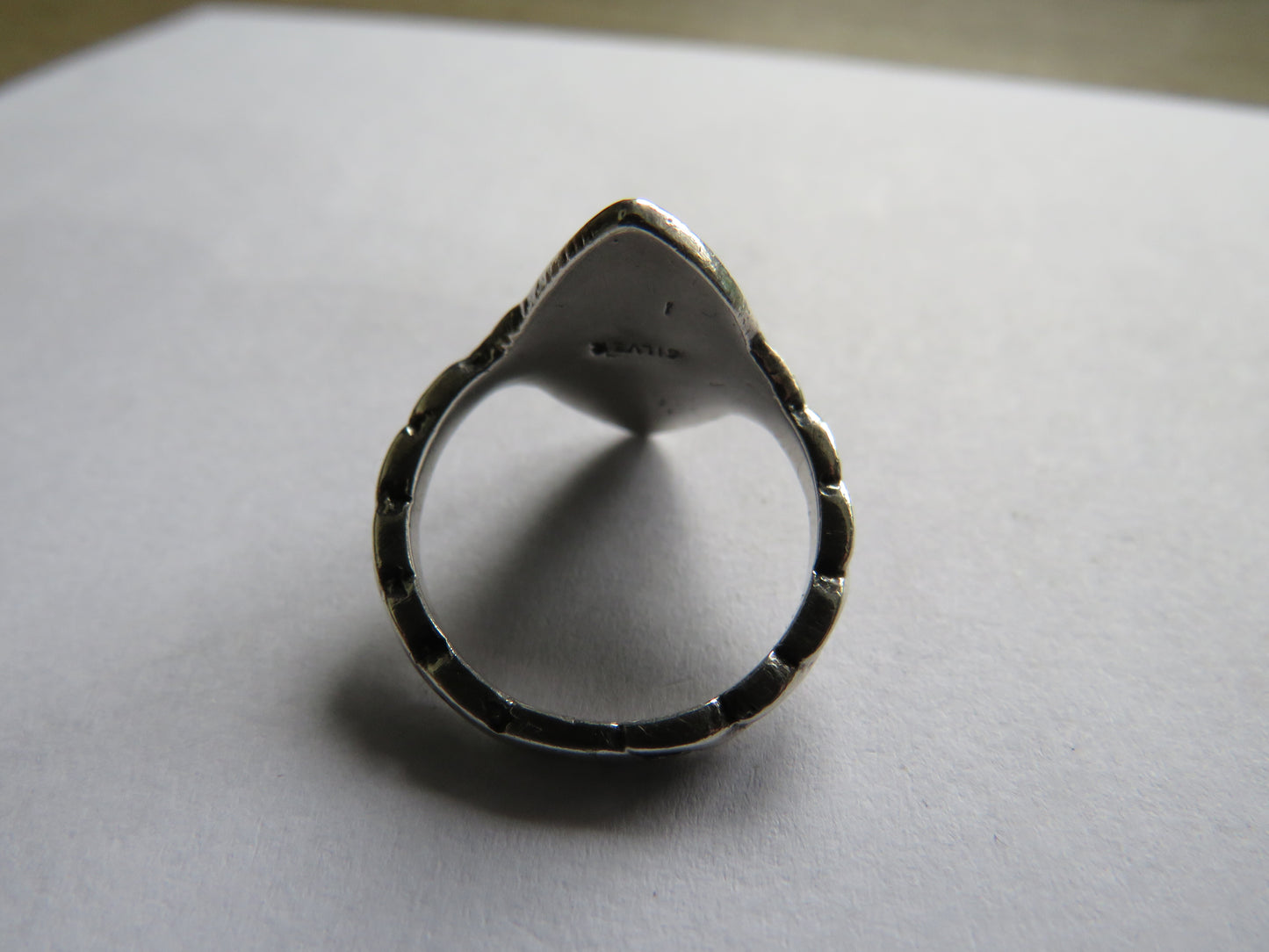 Sterling Silver Ring Viking Long Boat - Iona UK Size O