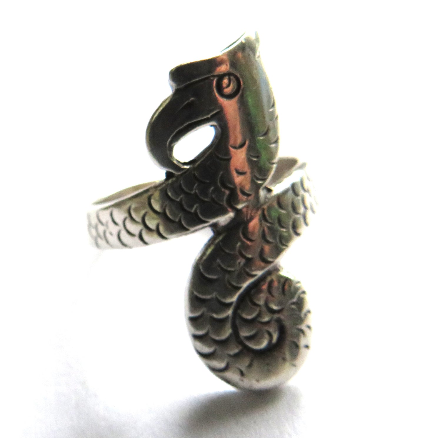Sterling Silver Ring By Hebridean Jewellery Serpentine Uk Size - N
