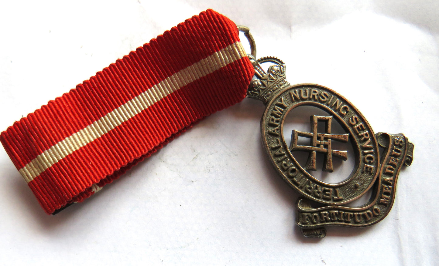 Vintage Territorial Army Nursing Service Silver Medal