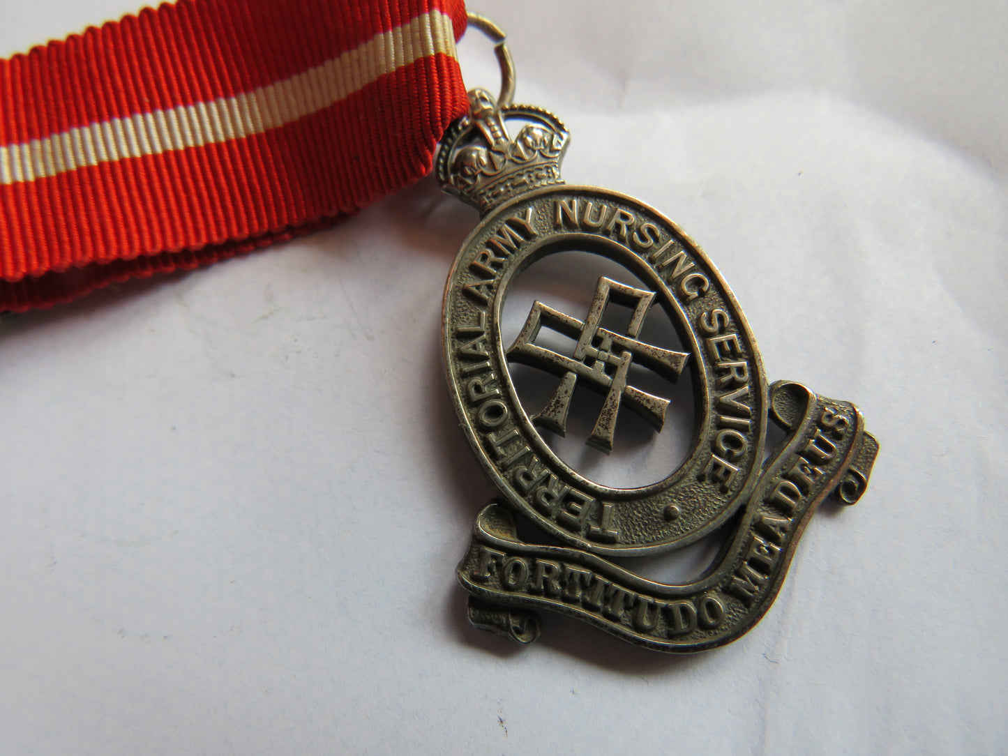 Vintage Territorial Army Nursing Service Silver Medal