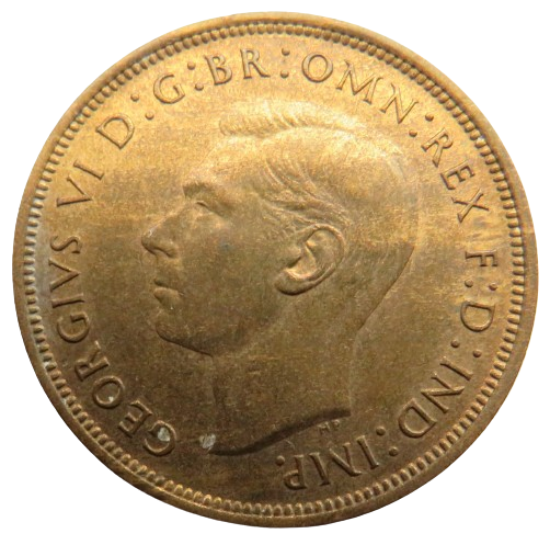 1938 King George VI One Penny Coin In Higher Grade