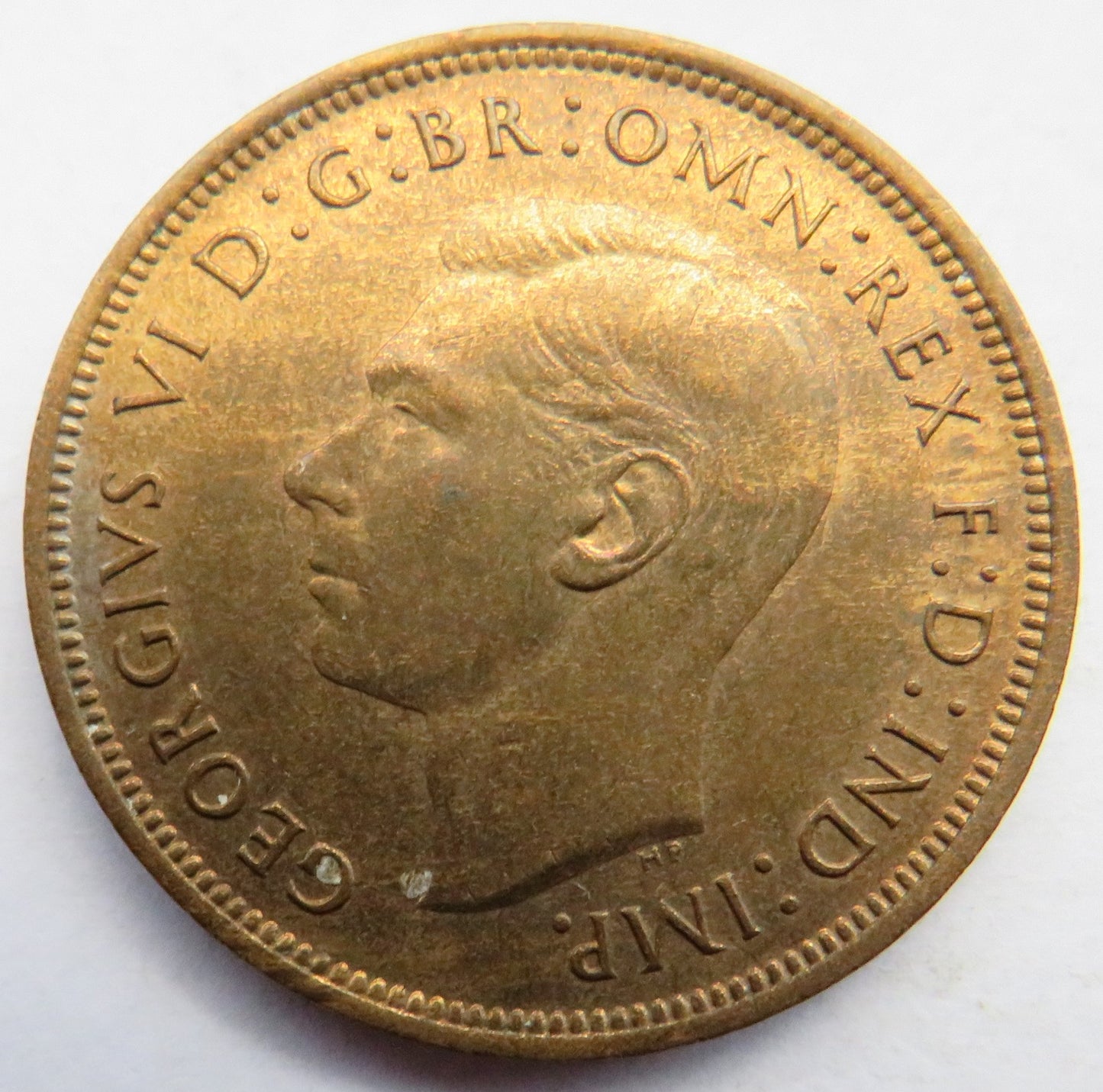 1938 King George VI One Penny Coin In Higher Grade