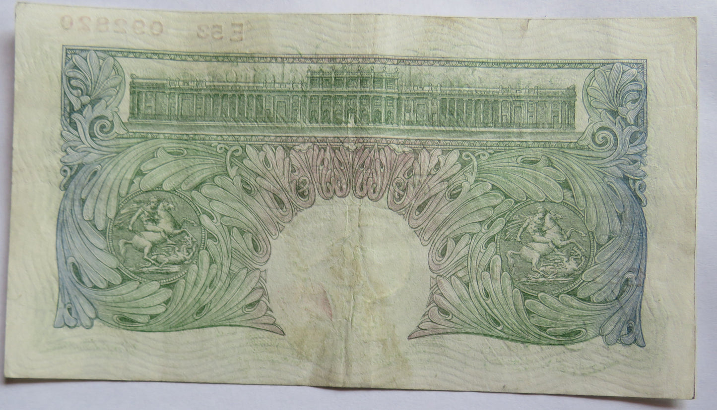 C.1928 Bank of England £1 One Pound Banknote C.P. Mahon